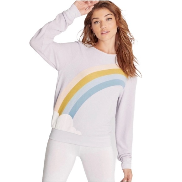 WildFox 💋🦊 Color Cloud Baggy Beach Jumper Sweatshirt Size XS NWOT - Picture 7 of 8